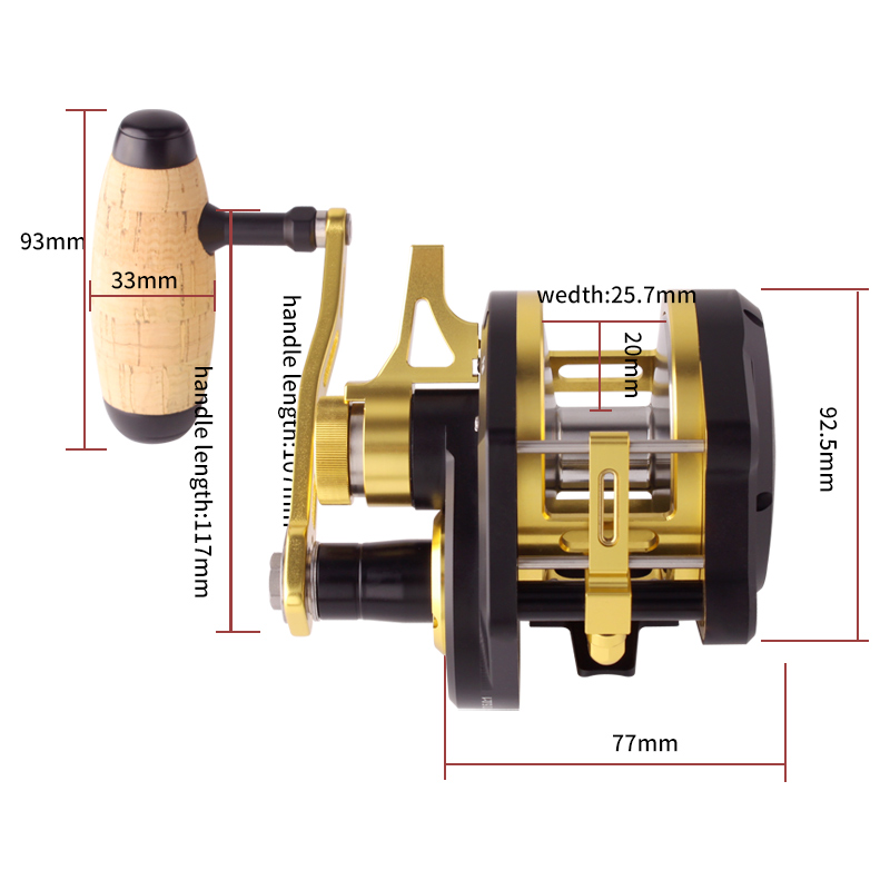 Umi New Slow Jigging Drum Whee - đánh giá và giá Trolling Reel