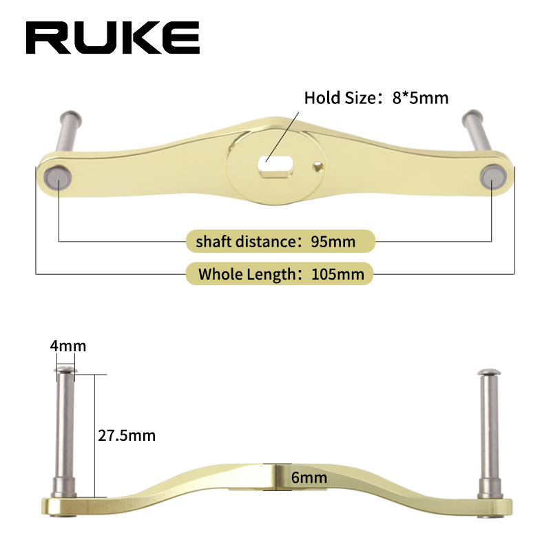 RUKE 1pc Fishing Reel Handle A - đánh giá và giá Reel Spare Spool